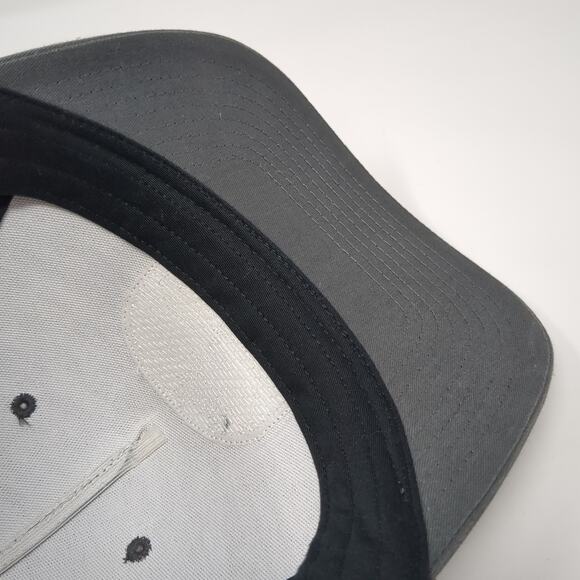 Vortex Snapback Trucker Hat Gray One Size Adjustable Mesh Back Embroidered - Picture 8 of 9